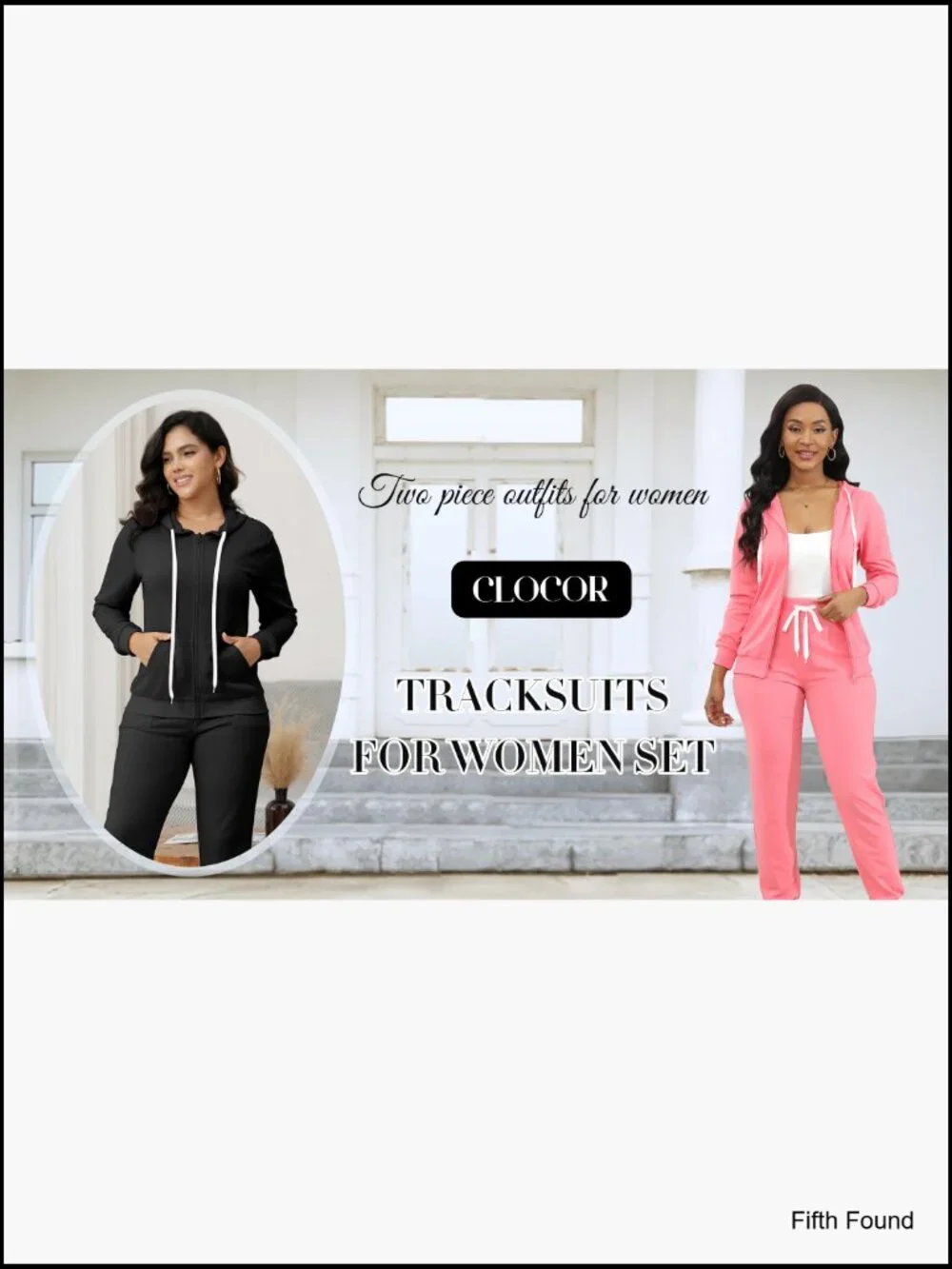 Womens 2 Piece Tracksuit Set Hoodie and Jogger Pockets Matching Outfit